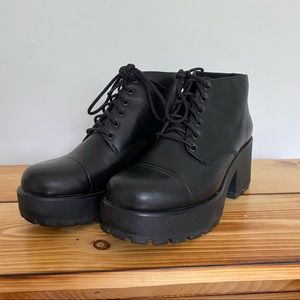 Vagabond Leather Platform Shoes